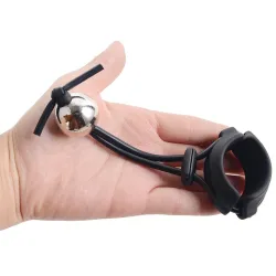 KINKgear Anneau avec boules pendantes Cock Head Ball M Poids 360g